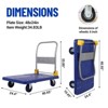 Hand Truck, Heavy Duty Moving Platform with 36¡Á24 Inch A3 Steel Deck - 4 Caster Wheels for Easy Maneuvering - 3 of 4