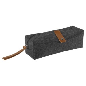 Unique Bargains Pencil Case Snowflake Oxford Style with Large Capacity for Office Supplies 1 Pc - 1 of 4