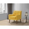 NicBex Woven Accent Chair,Upholstered Living Room Chairs with Tufted Back and Wooden Legs,Mid-Century Armchair,Accent Chairs for Living Room - 2 of 4