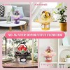 INFURNIC 3D Puzzles Building Kit Pink Rose Flower Bouquet DIY Toy Set Creative Fun for All Ages Ideal Gift for Women, Multicolored, 8.97"*6.63"*3.12" - 4 of 4