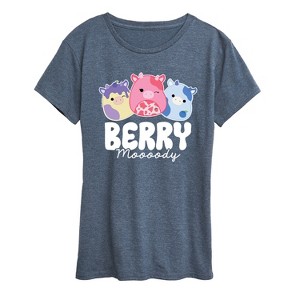Women's - Squishmallows - Berry Moooody Short Sleeve Graphic T-Shirt - 1 of 4