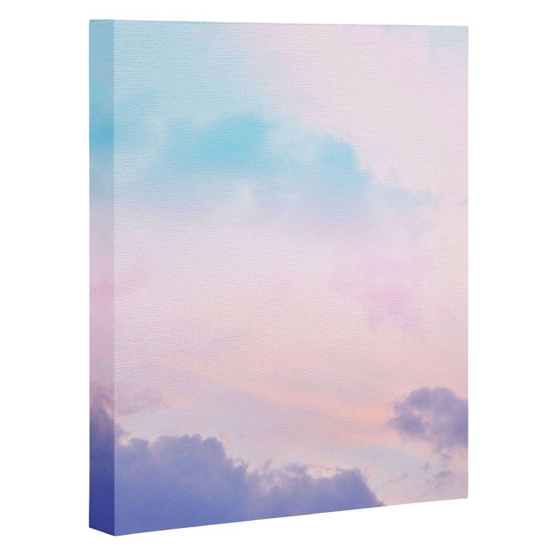 Anita's and Bella's Artwork Unicorn Pastel Clouds 5 Unframed Wall Canvas - Deny Designs, 1 of 6