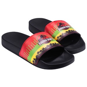 Odd Sox, Jurassic Jungle Explorer, Slide, Slip On Sandal, Large - 1 of 4