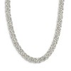 Black Bow Jewelry 6.5mm Sterling Silver Hollow Byzantine Chain Necklace, 20 Inch - 2 of 4