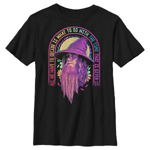 Boy's Lord of the Rings Fellowship of the Ring Gandalf All We Have to Decide T-Shirt - 1 of 4