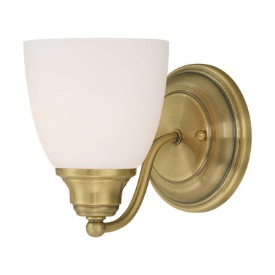Livex Lighting Somerville 1 - Light Sconce in  Antique Brass