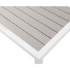 Meridian Furniture,Nizuc Wood Look Accent Paneling Outdoor Patio Aluminum Coffee Table - 4 of 4