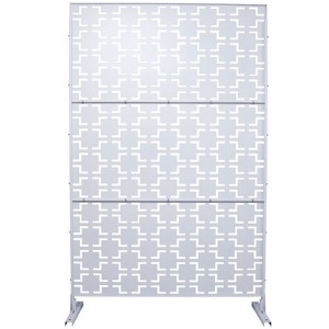 CAVINAS Matrix Metal Decorative Patio Screens, Outdoor & Indoor, Freestanding Decorative Privacy Screen for Deck Balcony Patio - 1 of 4