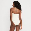 Lands' End Women's Ruched Multi-Way V-Neck Halter High Leg One Piece Swimsuit - 2 of 4