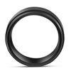 Pompeii3 Black Titanium Mens Comfort Fit Brushed Beveled Polished Edge Wedding Band 9MM - 3 of 4