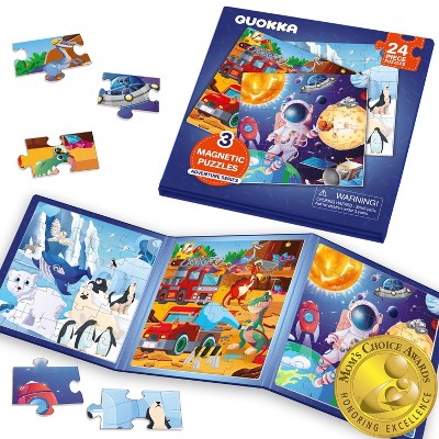 QUOKKA Magnetic Puzzle Book for Toddlers 3-5