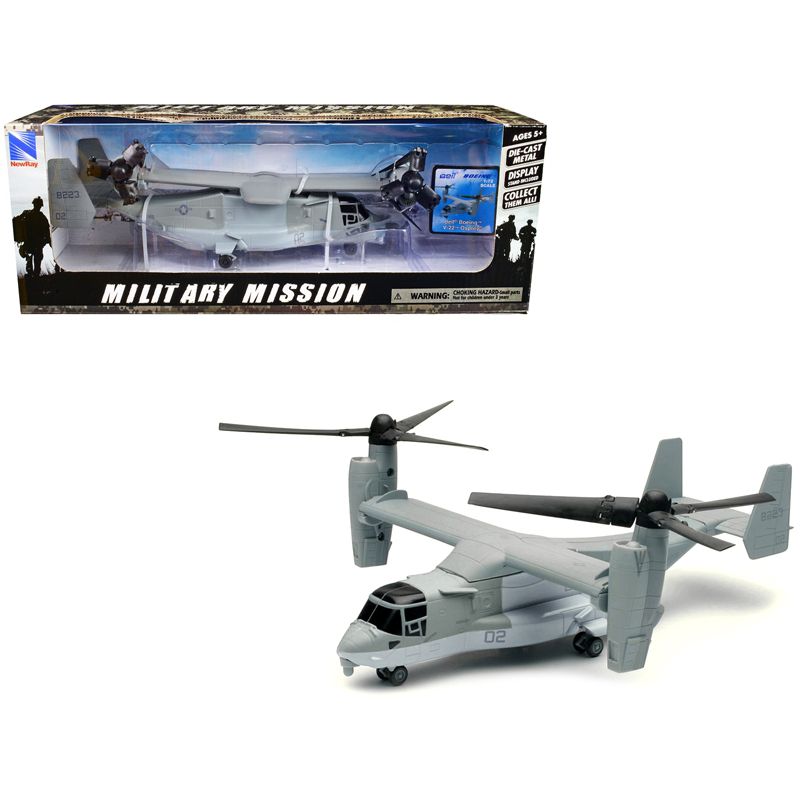 Bell Boeing V-22 Osprey Aircraft #02 Gray "US Air Force" "Military Mission" Series 1/72 Diecast Model by New Ray, 1 of 4
