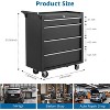 4-Drawer Tool Chest, Rolling Tool Box with Wheels and Lock System, Portable Storage Rolling Tool Chest for Warehouse, Workshop & Repair Shop - 2 of 4