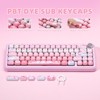 MaseiKar Cute Pink Ice Cream Custom Keycaps, 138 Keys Dye Sub PBT MOG Profile Keycap Set for Mechanical Gaming Keyboards (Pink Ice Cream) - 2 of 4