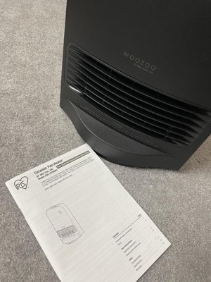 Iris Woozoo Portable Electric Indoor Heater, Oscillating Fan With Motion  Sensor For Bedroom, Black : Target