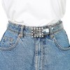 INSPIRE CHIC Women's Metal Buckle Transparent Adjustable Waist Belts - 4 of 4