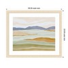 Kate and Laurel Framed Art Dreamy Hillscape by Nikita Jariwala, 26x22, Woodgrain Stripe Blonde - 2 of 4