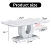NicBex 47.24 Inch Rectangle Coffee Table with Imitation Marble/Wood Tabletop,Center Table for Living Room,Dining Room,Bedroom - 3 of 4