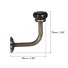 Unique Bargains Zinc Alloy Single Prong Ceramic Handle Clothes Towel Coat Backpack Scarf Keys Hat Hanging Hooks 2 Pcs - 2 of 4