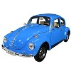 Volkswagen Beetle Blue 1/24-1/27 Diecast Model Car by Welly - 2 of 3
