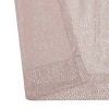 Kate Aurora Glam Chic Living 2 Pack Metallic Foil Sparkle Slub Sheer Grommet Top Curtain Panels - 4 of 4