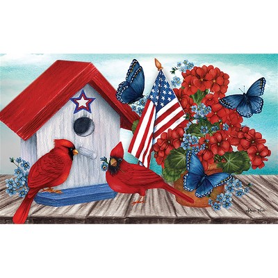 Briarwood Lane Spring Doormat 30x18 Indoor Outdoor American Cardinal For Spring Doormat