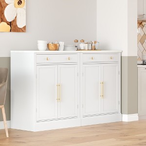 NicBex Modern Kitchen Pantry Sideboard Cabinet with Storage Drawer & Adjustable Shelves,Coffee Bar Buffet Cabinet for Kitchen,Dining Room - 1 of 4