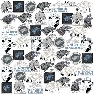 Game of Thrones House Stark 50ct Vinyl Large Deluxe Stickers Variety Pack - 1 of 4