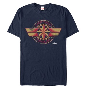 Men's Marvel Captain Marvel Retro Star Emblem T-Shirt - 1 of 4