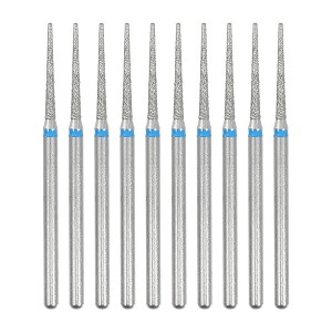 Unique Bargains Emery Nail Drill Bit Set for Acrylic Nails 3/32 Inch Nail Art Tools 44.4mm Length Blue 10 Pcs - 1 of 4