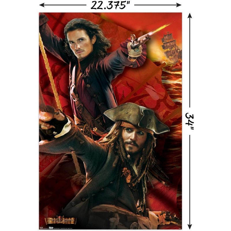 Trends International Disney Pirates of the Caribbean: At World's End - Duo Unframed Wall Poster Prints, 3 of 7