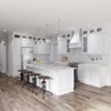 HOMLUX Easy-DIY 36 in W x 24 in D in Shaker White Ready to Assemble Wall Refrigerator Kitchen Cabinet with 2 Doors - 2 of 4