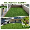 Dexmalle 7 FT x 12 FT Patio Faux Turf Lawn with Drainage Holes - 3 of 4