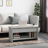 vidaXL Coffee Table Concrete Gray 40.2"x19.7"x20.7" Engineered Wood - 4 of 4