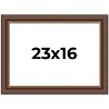 PosterPalooza | Traditional Brown Picture Frame - UV Acrylic, Backing Board, Hanging Hardware Included - 2 of 4