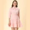 INSPIRE CHIC Women's Elegant Work Office 3/4 Sleeve Tiered Dress - 2 of 4