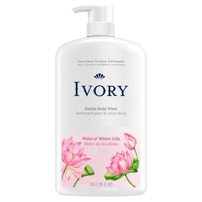 Ivory Mild &#38; Gentle Body Wash - Water Lily Scent - 35 fl oz, 2 of 9