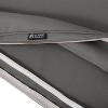 21" x 20" x 4" Montlake Patio Seat Cushion Slip Cover Light Charcoal Gray - Classic Accessories: FadeSafe, Zippered - 4 of 4