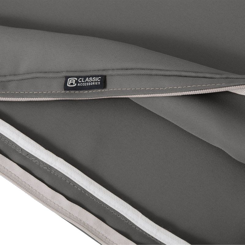 21&#34; x 20&#34; x 4&#34; Montlake Water-Resistant Patio Seat Cushion Slip Cover Light Charcoal Gray - Classic Accessories, 5 of 11