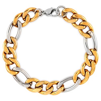 gold and silver bracelet