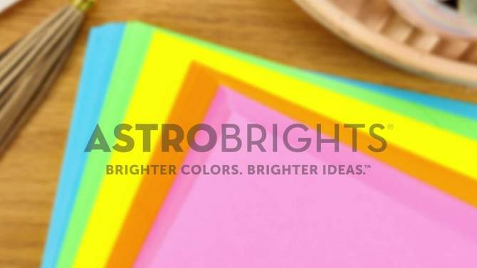 8.5&#34;x11&#34; 250-Sheet Cardstock Cheerful - Astrobrights, 2 of 9, play video