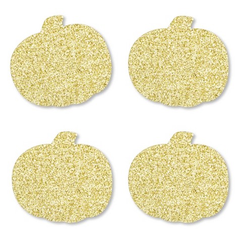 Big Dot Of Happiness Gold Glitter Pumpkin - No-mess Real Gold Glitter ...