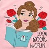 Girls' - Disney - 100% Book Worm Shirt Tail Raglan Graphic T-shirt - 2 of 4