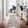 coucheta Multi-size Washable Vintage Area Rug for Living Room, Retro Floral Oriental Non Slip Low Pile Thin Foldable Carpet, for Bedroom, Dining Room - 2 of 4