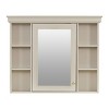 Grungis Wall Mounted Bathroom Storage Cabinet,35'' x28'' Medicine Cabinet with Mirror and 6 Shelves,Storage Cabinet for Bathroom - 4 of 4