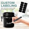 4-Piece Ceramic Kitchen Canisters Set, Airtight Jars with Wooden Spoons Reusable Chalk Labels and Marker for Sugar, Coffee, Flour, Tea - 2 of 4