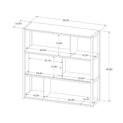 siebert 4 shelf bookcase