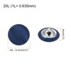 Unique Bargains Blouses Sweater Round Aluminum Cotton Fabric Cloth Covered Buttons 10 Pcs - 2 of 4