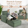 KTMBDW Oversized Chair with Storage Ottoman, Wide Accent Armchair Chair for Living Room, Modern Lounge Chair, Upholstered Mid-Century Reading Chair - 4 of 4