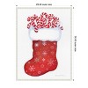 Amanti Art 23"x30" Candy Cane Stocking by Kathleen Parr McKenna Framed Canvas Wall Art - 4 of 4
